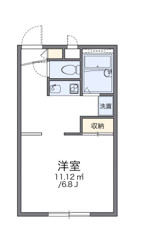 レオパレスシャルマン(1K/2階)の間取り写真