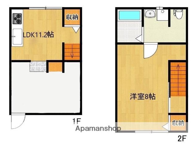 ヴォールデア田主丸(1SDK/1階)の間取り写真