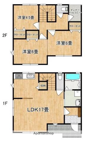 グランドール石崎(3LDK)の間取り写真