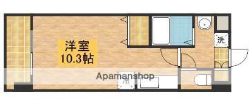 ニューリバー九大学研都市駅前(ワンルーム/4階)の間取り写真