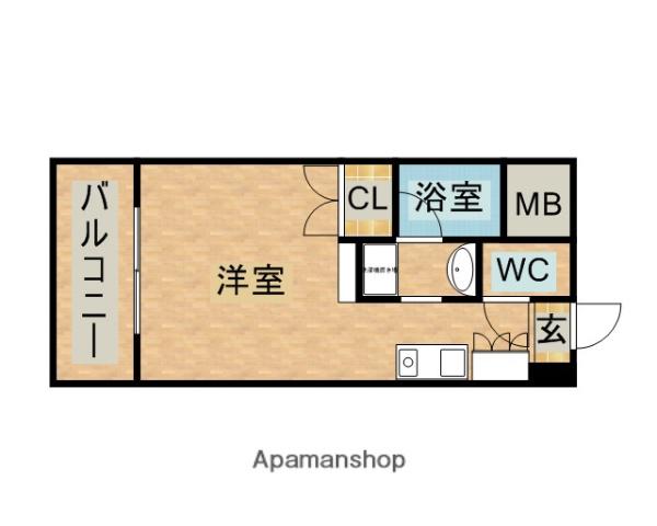 サルヴァトーレ今宿(ワンルーム/2階)の間取り写真