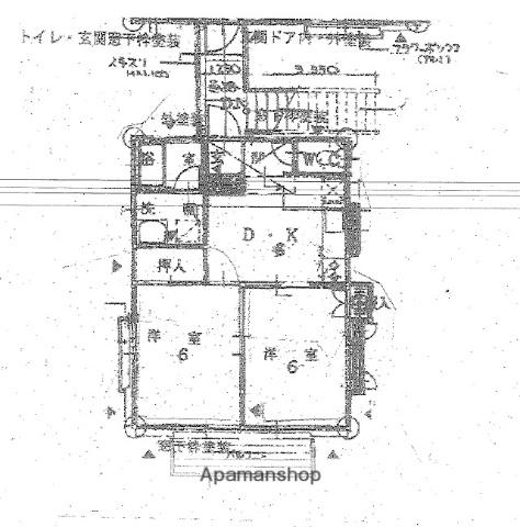 鄕Aパート(2DK/2階)の間取り写真