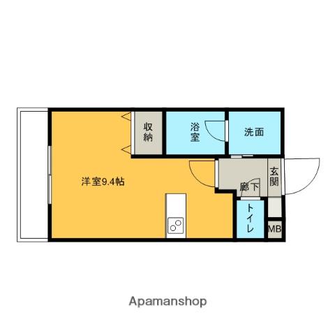 MARINA TERRACE(ワンルーム/3階)の間取り写真