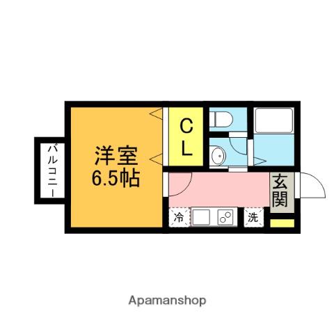 グリーン・コーポ(1K/2階)の間取り写真