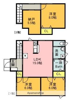 日田彦山線 西添田駅 徒歩21分 2階建 築2年(4LDK)の間取り写真