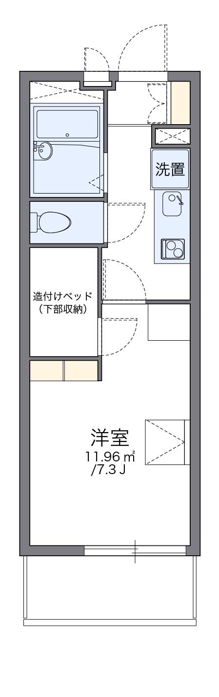 レオパレスプレミール陣原(1K/2階)の間取り写真