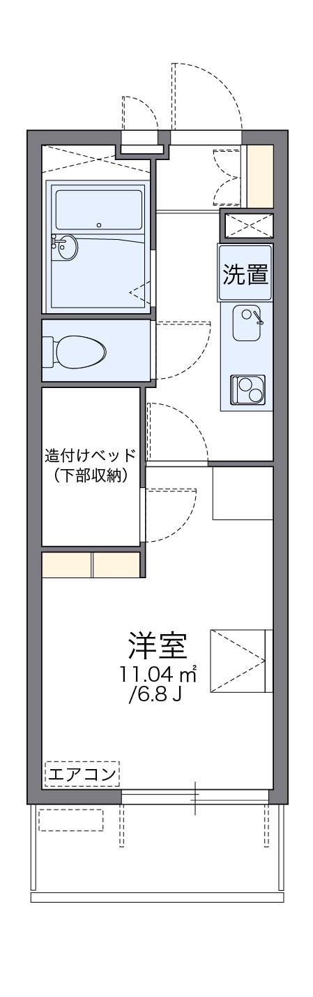 レオパレスいもじまち(1K/3階)の間取り写真