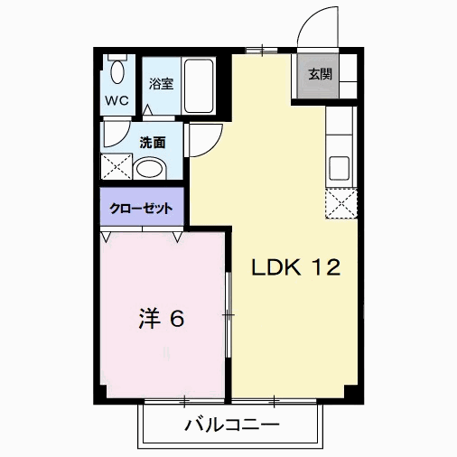 メゾン・ド・サイレンス(1LDK/2階)の間取り写真