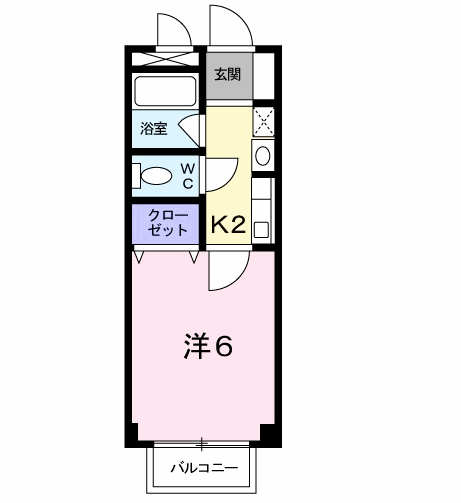 サンリット・SAKURA(1K/1階)の間取り写真