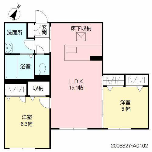 CIEL ET TERE (2LDK/1階)の間取り写真