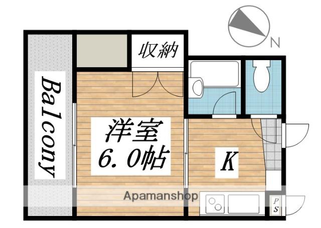 PLイースト光町(1K/2階)の間取り写真