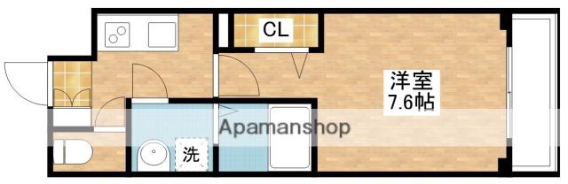 MDIプロスジョイア北九州市立大学前(1K/9階)の間取り写真