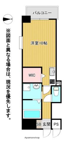 BRELIA MIHAGINO (1K/10階)の間取り写真