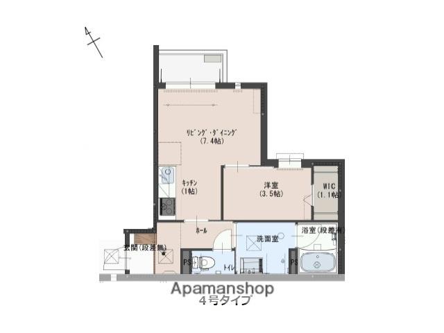 YOURMAISON萩崎(1LDK/3階)の間取り写真