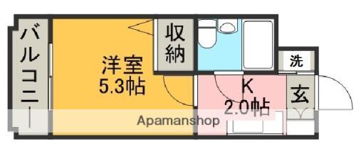 メゾン・ド・青山(ワンルーム/3階)の間取り写真