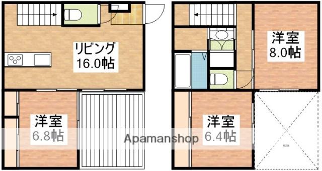 オノフタウン滑石(3LDK/1階)の間取り写真