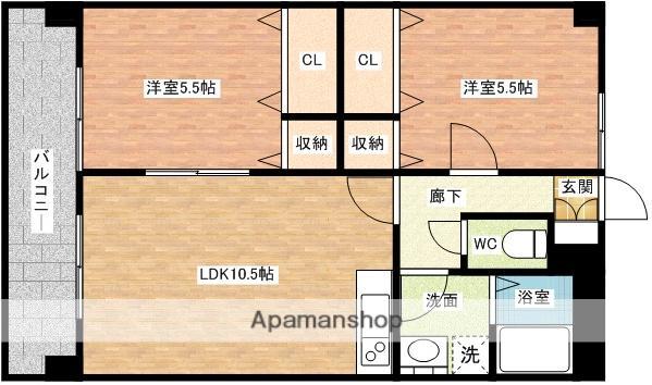 アーブルセゾン(2LDK/2階)の間取り写真