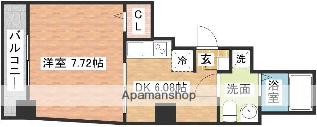 ブルーム桜 (1DK/5階)の間取り写真