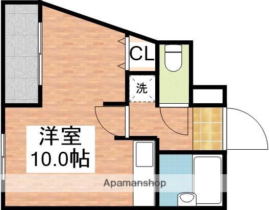 ハイツプログレス(ワンルーム/1階)の間取り写真