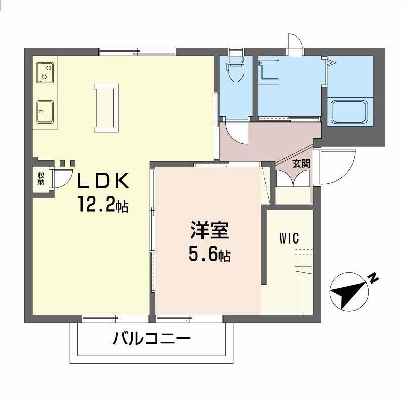 ラブリーコーポ(2DK/2階)の間取り写真