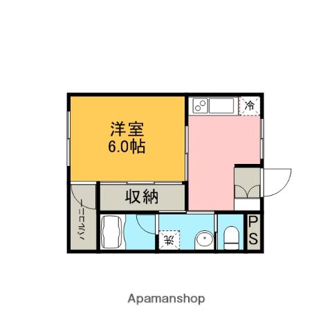 CANNAⅢ(1DK/3階)の間取り写真