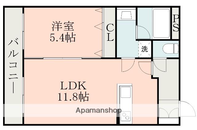 エスパシオ琴平Ⅰ(1LDK/3階)の間取り写真