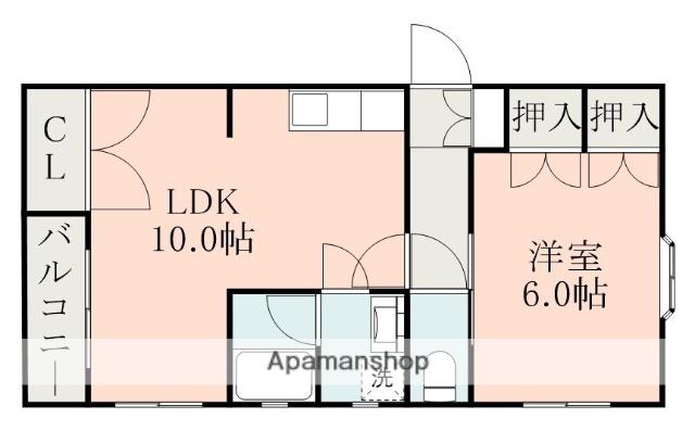ラフォーレ6番館(1LDK/1階)の間取り写真