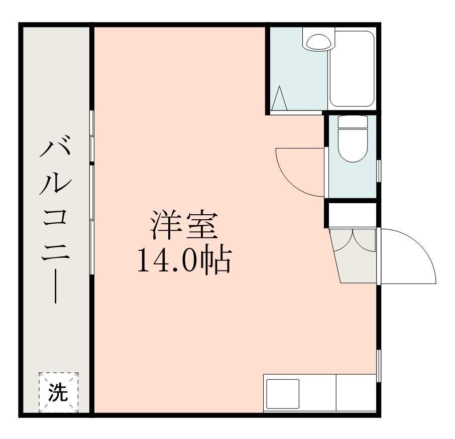 ウプサラレジデンス(ワンルーム/3階)の間取り写真
