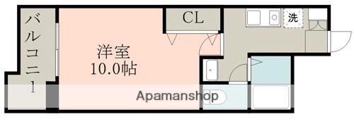 ライズ大江(1K/2階)の間取り写真