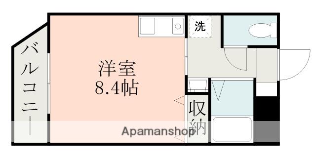 ADVANCE帯山(ワンルーム/2階)の間取り写真