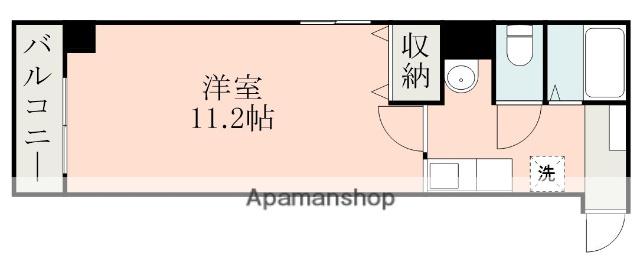 リバティ子飼(1K/2階)の間取り写真