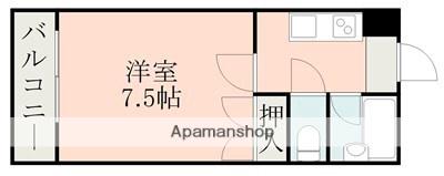 高橋ハイツ(1K/1階)の間取り写真