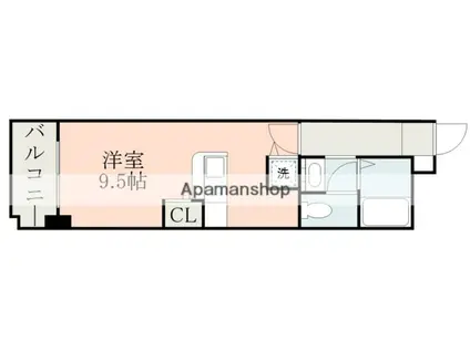 NICEマンション九品寺(ワンルーム/7階)の間取り写真