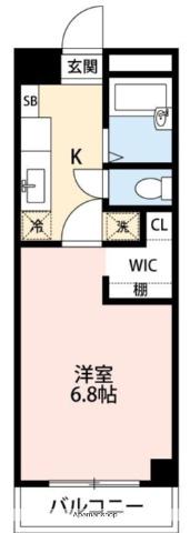 エスポワール黒髪(1K/5階)の間取り写真