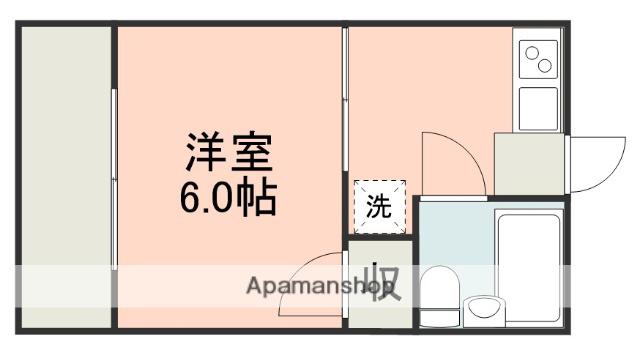 レピュート宮本(1K/1階)の間取り写真