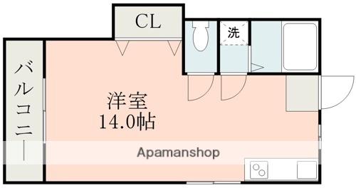 ロイヤルハイツ国府(ワンルーム/3階)の間取り写真