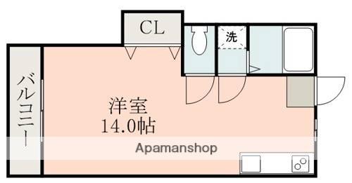 ロイヤルハイツ国府(ワンルーム/1階)の間取り写真