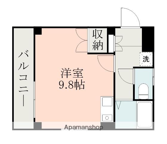 フェリーチェ大江弐番館(ワンルーム/2階)の間取り写真