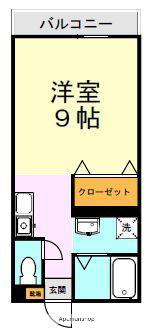 ネオコーポ壱番館(1K/2階)の間取り写真