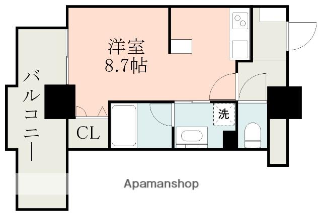 コネクト新水前寺(ワンルーム/5階)の間取り写真