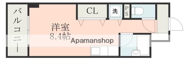 MRRくまもとRESIDENCE(ワンルーム/10階)の間取り写真