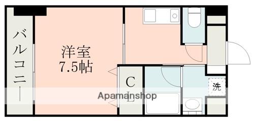 ビルド・ケアⅠ(1K/2階)の間取り写真