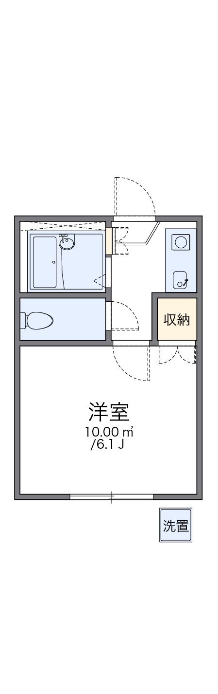 レオパレス水前寺西PART4A(1K/1階)の間取り写真