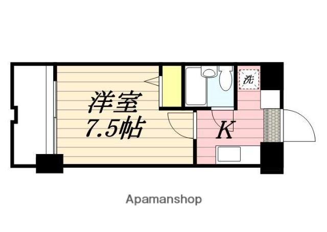 メゾン・ド・九品寺(1K/2階)の間取り写真