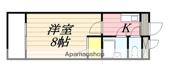 メゾン・ド・ルノン(1K/2階)の間取り写真