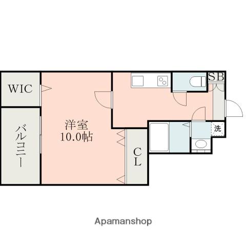 ラ・シック大江(1K/5階)の間取り写真