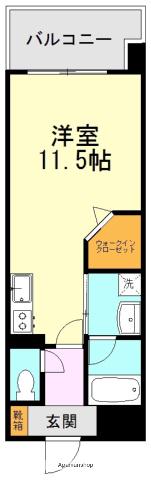 シャルマン・ルーチェ(ワンルーム/4階)の間取り写真