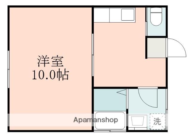 皆春アパート(1DK/2階)の間取り写真