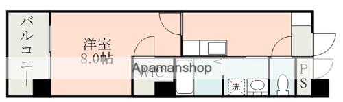HKマンション白山(1K/2階)の間取り写真