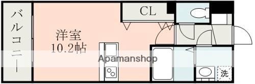 RIO内坪井(ワンルーム/1階)の間取り写真